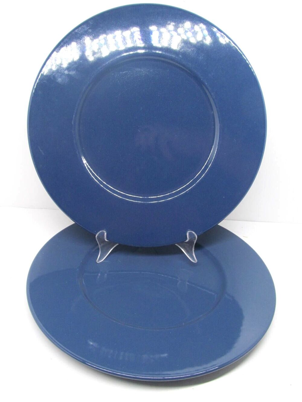 Mikasa Color Spectrum Royal Blue 12 5/8" Service Plates Set of 2